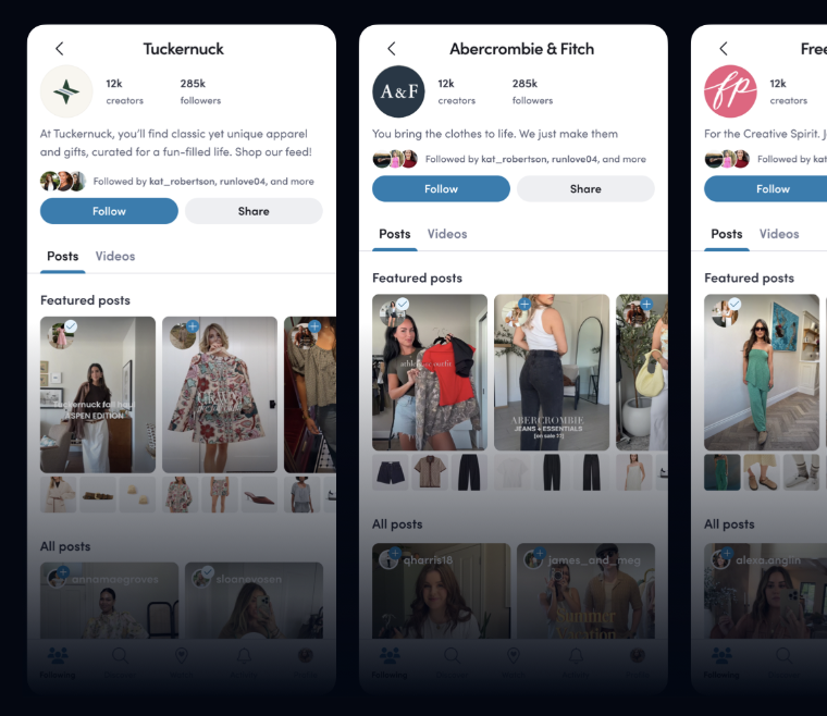 LTK Brand Profile Examples