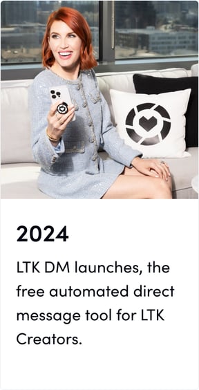 LTK DM launches, the free automated direct message tool for LTK Creators.