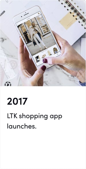 LTK shopping app launches.