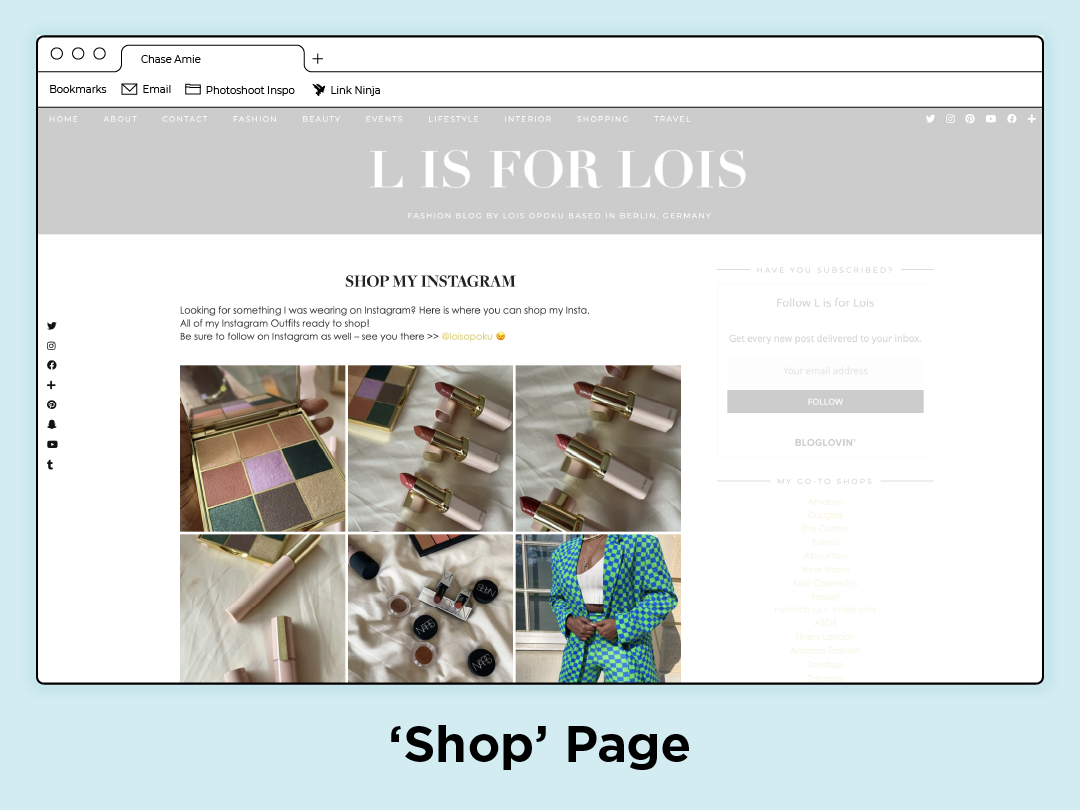 Shop Page